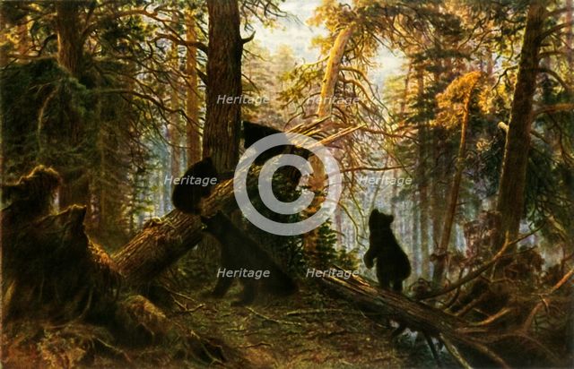 'Morning in the Pine-Wood', 1889, (1965). Creator: Ivan Shishkin.