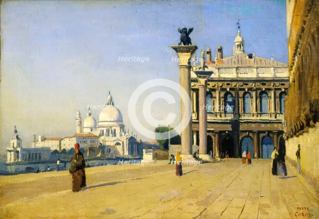 'Morning in Venice', 1834.  Artist: Jean-Baptiste-Camille Corot    
