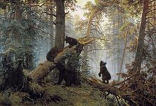 Morning in a Pinewood 1889. Artist: Ivan Shishkin