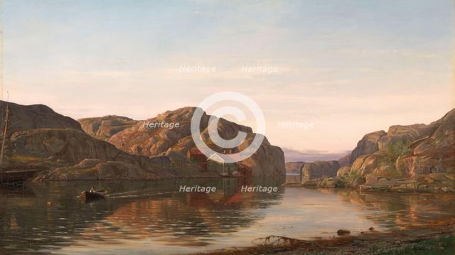 Morning in Ny-Hellesund, 1885. Creator: Amaldus Nielsen.