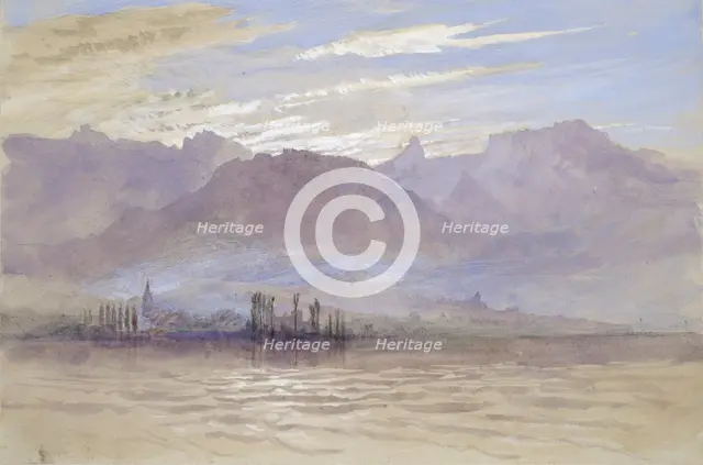 Morning in Spring, with north-east Wind, at Vevey, May - June 1849 or 1 May 1869. Artist: John Ruskin.