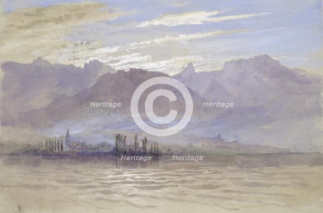 Morning in Spring, with north-east Wind, at Vevey, May - June 1849 or 1 May 1869. Artist: John Ruskin.