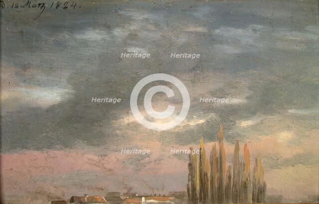 Morning Mist, 1824. Creator: Johan Christian Dahl.