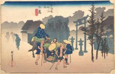 Morning Mist, 19th century. Creator: Ando Hiroshige