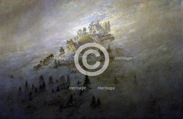  'Morning Mist on the Mountain', 1808, by Caspar Friedrich.