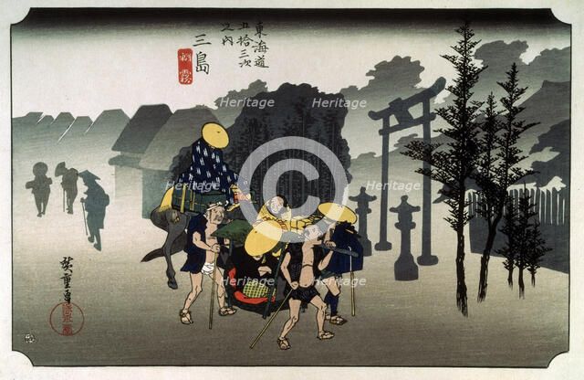 'Morning Mist at Mishima', c1833-c1834. Artist: Ando Hiroshige