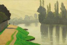 Morning Mist at Andelys, 1917. Creator: Vallotton, Felix Edouard (1865-1925)