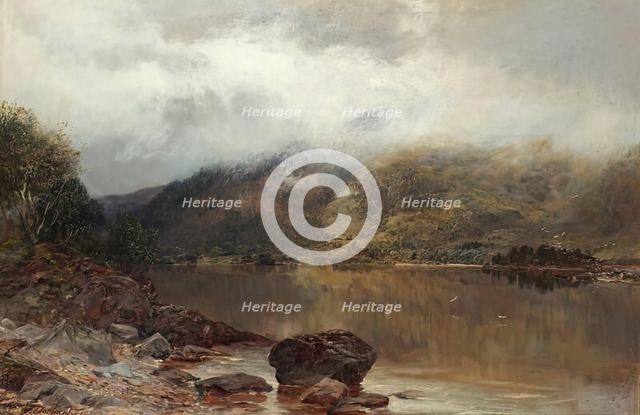 Morning - Mist Clearing off the Hills, 1876. Creator: James Docharty.
