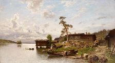 Morning Mood (Island View), 1884. Creator: Hjalmar Munsterhjelm