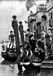 Morning of the Carnival at Venice in the Fifteenth Century, 1890. Creator: H. Baude