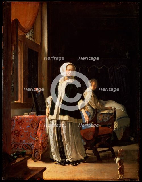 'Morning of a Young Lady', c1660. Artist: Frans van Mieris
