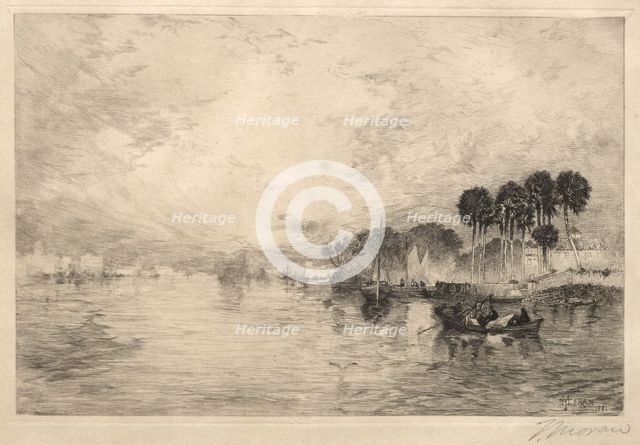 Morning on the St. John's River, Florida, 1881. Creator: Thomas Moran (American, 1837-1926).