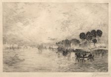 Morning on the St. John's River, Florida, 1881. Creator: Thomas Moran (American, 1837-1926)