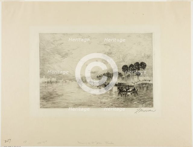 Morning on St. John's, Florida, 1886. Creator: Thomas Moran.