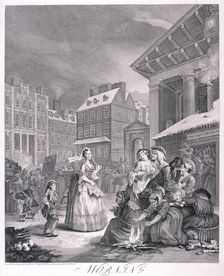 Morning plate I from Times of Day, 1738. Artist: William Hogarth