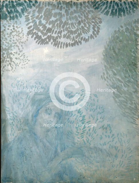 Morning Prayer, 1908. Artist: Utkin, Pyotr Savvich (1877-1934)