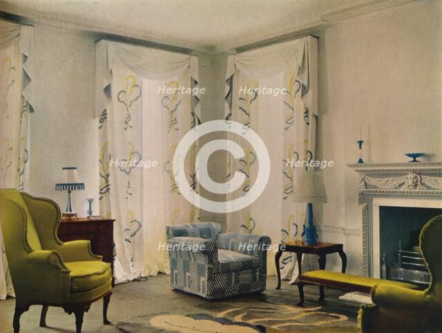 Morning room in the house of Mr Vestey at 9 Templewood Avenue, Hampstead, London, 1932. Artist: Unknown.