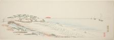 Morning Snow at Susaki (Susaki yuki no asa), from the series "Thirteen Views of the..., c. 1837/44. Creator: Ando Hiroshige
