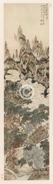 Morning Sun over the Heavenly Citadel Peak, 1614. Creator: Ding Yunpeng (Chinese, 1547-c. 1628).