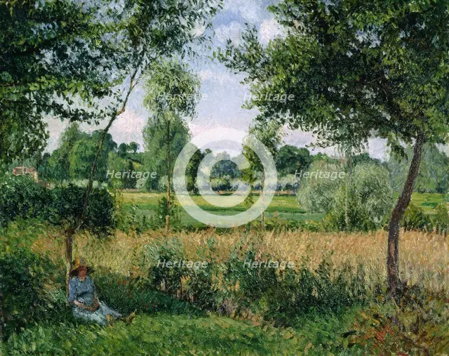 Morning Sunlight Effect, Eragny, 1899. Artist: Pissarro, Camille (1830-1903)