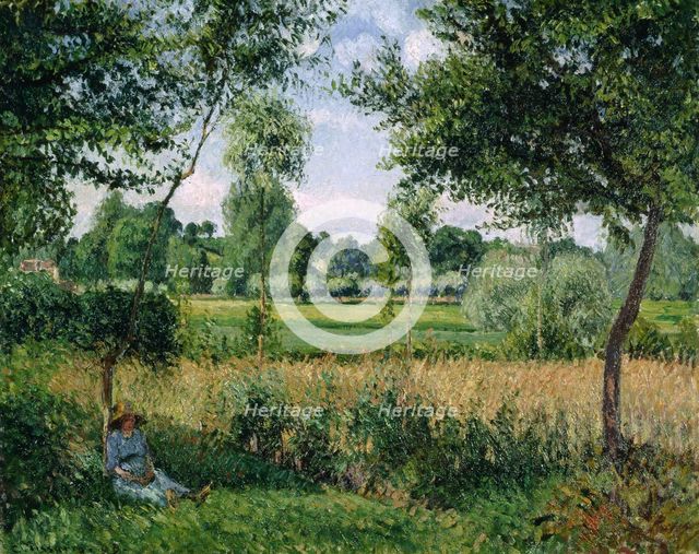 Morning Sunlight Effect, Eragny, 1899. Artist: Pissarro, Camille (1830-1903)