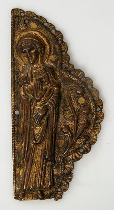 Morse Fragment with the Virgin, French, ca. 1250. Creator: Unknown