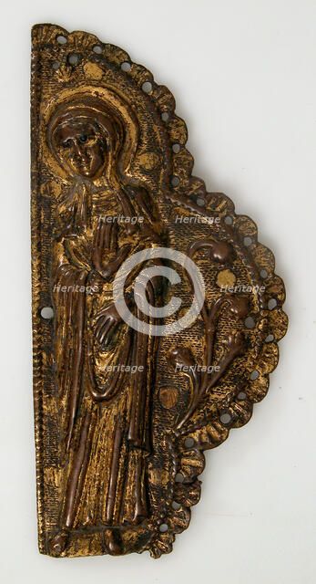 Morse Fragment with the Virgin, French, ca. 1250. Creator: Unknown.