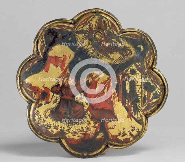 Morse with Saint Francis of Assisi Receiving the Stigmata, Italian, ca. 1300-1350. Creator: Unknown.