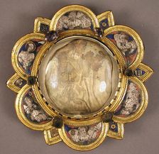 Morse with Saint Francis Receiving the Stigmata, Italian, mid-14th century. Creator: Unknown