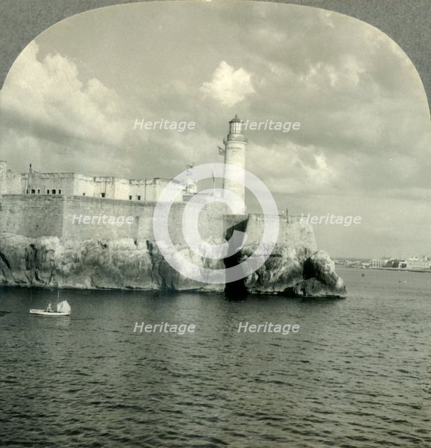 'Morro Castle and Havana Harbor from the Sea, Cuba', c1930s. Creator: Unknown.