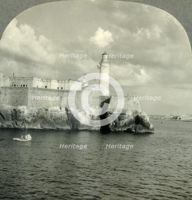 'Morro Castle and Havana Harbor from the Sea, Cuba', c1930s. Creator: Unknown.