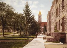 Morrill Hall and the Library, Cornell University, c1900. Creator: Unknown