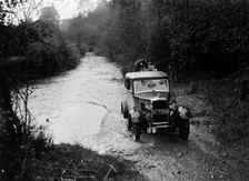 Morris Major of A Negal competing in the JCC Lynton Trial, 1932. Artist: Bill Brunell