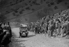 Morris Minor of FWJ Bolton competing in the MCC Edinburgh Trial, Park Rash, Yorkshire Dales, 1930. Artist: Bill Brunell