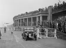 Morris Minor of T Wagner competing in the Blackpool Rally, 1936. Artist: Bill Brunell
