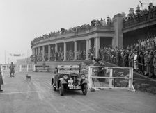 Morris Minor of T Wagner competing in the Blackpool Rally, 1936. Artist: Bill Brunell