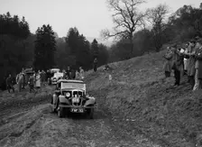 Morris of DCC Roberts competing in the MCC Edinburgh Trial, Roxburghshire, Scotland, 1938. Artist: Bill Brunell