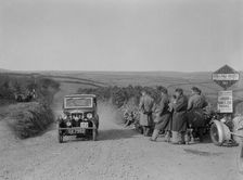 Morris of HG Smith, MCC Lands End Trial, summit of Beggars Roost, Devon, 1933. Artist: Bill Brunell