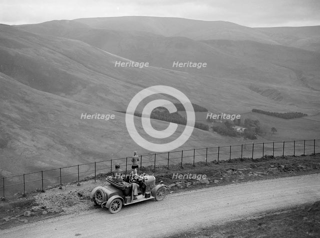 Morris open 2-seater, Ericstane Brae, North of Moffat, Dumfries, Scotland, 1920s. Artist: Bill Brunell.