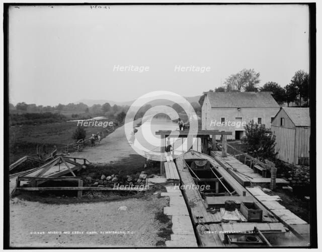 Morris and Essex Canal, Waterloo, N.J., between 1890 and 1901. Creator: Unknown.