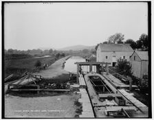Morris and Essex Canal, Waterloo, N.J., between 1890 and 1901. Creator: Unknown