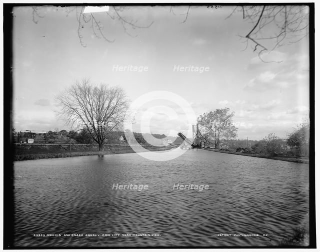 Morris and Essex Canal, N.J., Erie lift near Mountain View, between 1890 and 1901. Creator: Unknown.