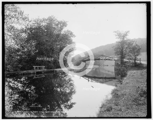 Morris and Essex Canal near Hackettstown, N.J., between 1890 and 1901. Creator: Unknown.