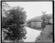 Morris and Essex Canal near Hackettstown, N.J., between 1890 and 1901. Creator: Unknown