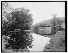 Morris and Essex Canal near Hackettstown, N.J., between 1890 and 1901. Creator: Unknown