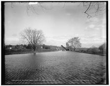 Morris and Essex Canal, N.J., Erie lift near Mountain View, between 1890 and 1901. Creator: Unknown