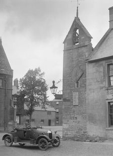 Morris Bullnose outside the fire station, Chipping Norton, Oxfordshire, 1920s. Artist: Bill Brunell