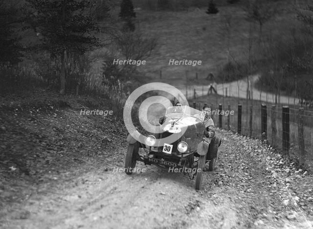 Morris Bullnose with sports special body competing in the Inter-Varsity Trial, November 1931. Artist: Bill Brunell.
