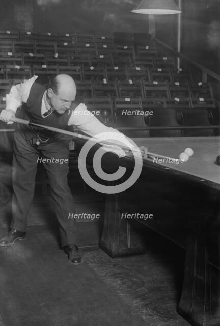 Morris Brown -- playing pool, between c1910 and c1915. Creator: Bain News Service.