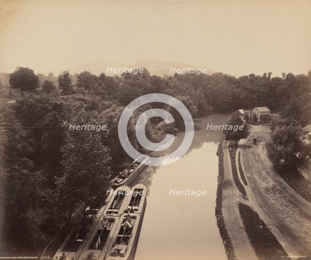 Morris Canal From Green's Bridge, c. 1895. Creator: William H Rau.